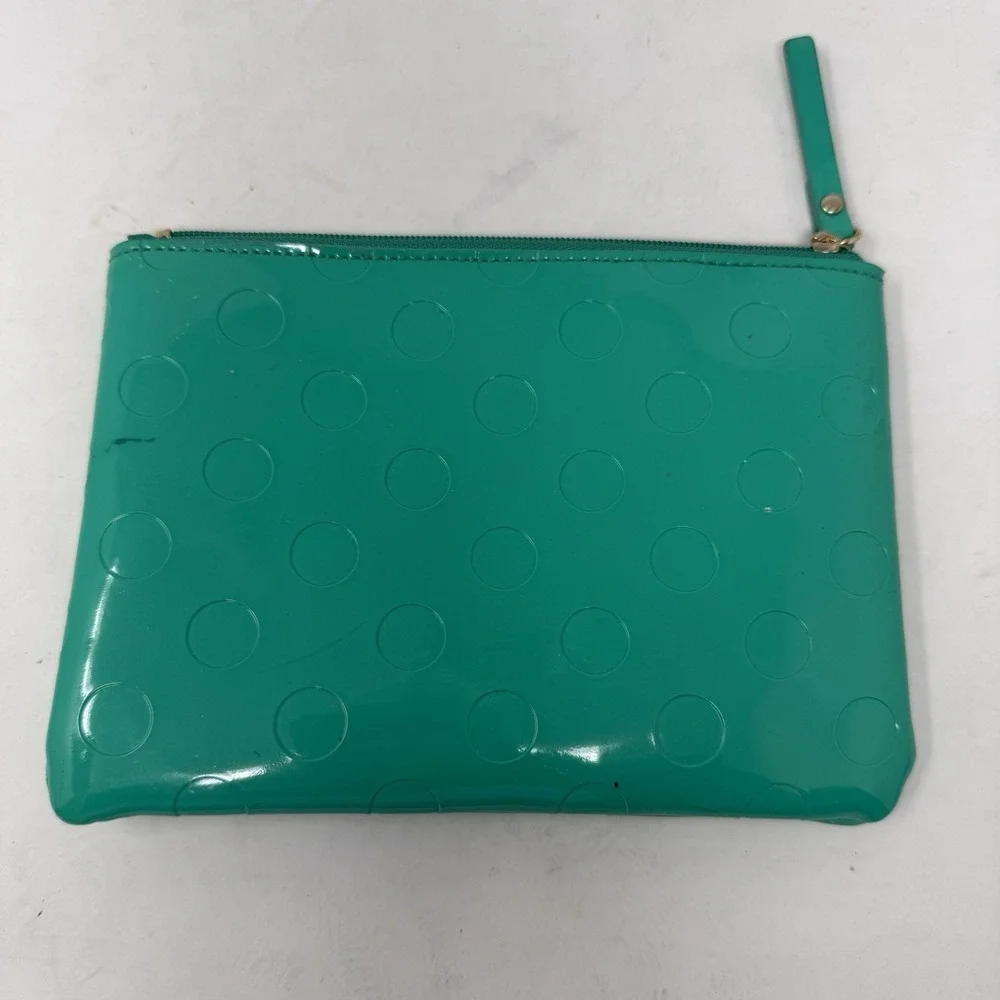 Kate Spade‎ Camellia Street Green Cosmetics Pouch And Mini Pouch Lot Of 2
